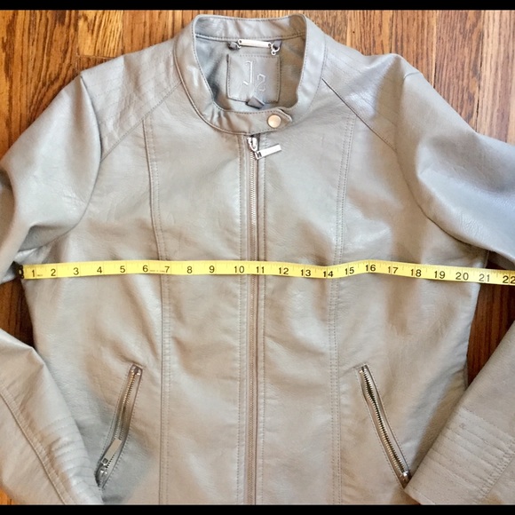 J2 Gray Vegan Leather Jacket - Picture 4 of 5